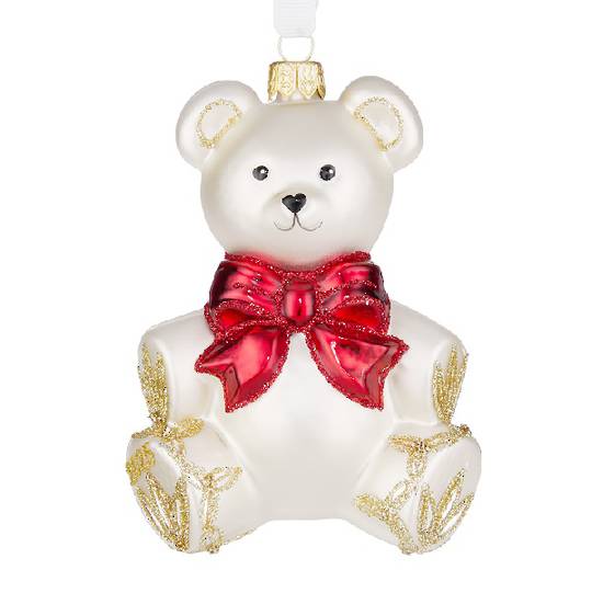 INDENT - Waterford Holiday Heirloom Glass Teddy Bear 2026, Dated
